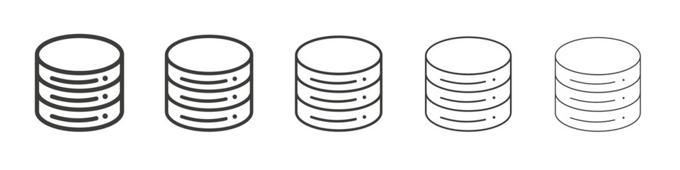 Database icon simple illustration logo art