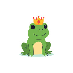 Fototapeta premium Vector frog on a white background