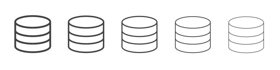 Obraz premium Database storage icon simple illustration logo art