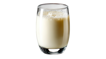 Glass of Milk: Creamy, refreshing milk in a clear glass, perfect for a healthy start to the day or a comforting drink any time.