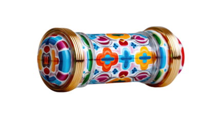 Kaleidoscope of Color: A close-up shot of a brightly colored kaleidoscope reveals intricate patterns of vibrant hues and shapes, inviting viewers to explore a world of playful visual illusions.