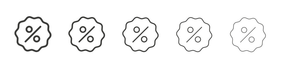 Discount icon simple illustration logo art