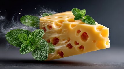 Fresh Minty Cheese with Leafy Greens