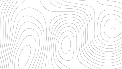 Abstract black background with smooth, flowing white contour lines forming topographic patterns. Depth and organic movement, mimicking elevation maps or neural paths.