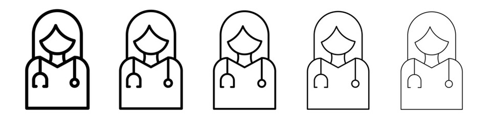 Doctor icon simple illustration logo art
