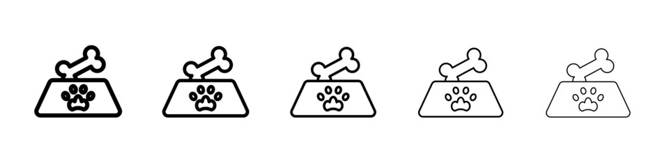 Dog bone icon simple illustration logo art