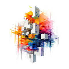 Abstract Art with Generative AI technology
