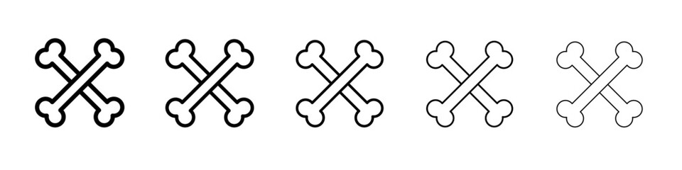 Dog bone icon simple illustration logo art