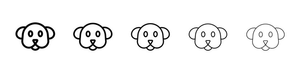 Dog icon simple illustration logo art