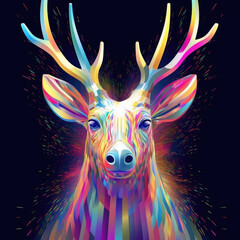 Abstract Art with Generative AI technology