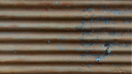lang="x-default" Rusty corrugated iron sheet metal provides a textured, industrial backdrop