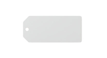 Isolated White Blank Tag Shape Price Marketing Transparent PNG