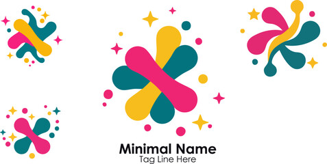 Vibrant Abstract Colorful Burst Logo