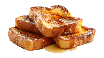 French toast isolated on a white background