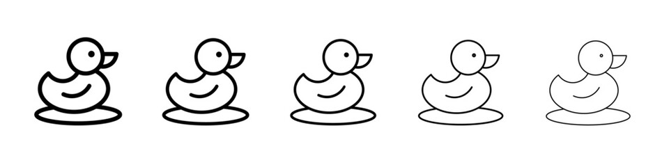 Duck icon simple illustration logo art