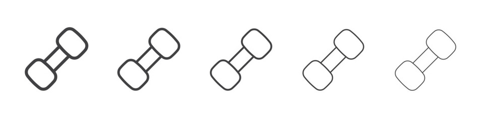 Dumbbell icon simple illustration logo art