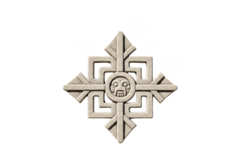 Isolated Transparent Stone Symbol Ornament Texture Pattern Background