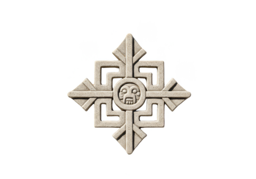 Isolated Transparent Stone Symbol Ornament Texture Pattern Background