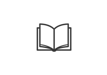 Open Book Icon Illustration For Reading Knowledge On Transparent Background