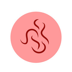 Pinworm parasite vector icon