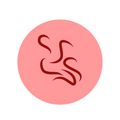 Pinworm parasite vector icon