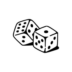 casino dice design element
