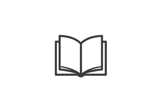 Open Book Icon Illustration For Reading Knowledge On Transparent Background