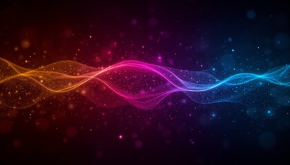 Abstract background with glowing lines and particles, a futuristic dynamic design for modern visual projects