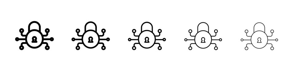 Encryption icon simple illustration logo art