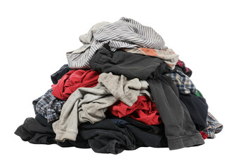 Pile Of Laundry Clothes Textile Heap, Fabric Clothing Apparel Messy Dirty