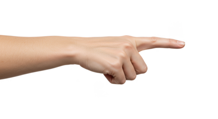 Pointing Finger Gesture Hand Isolated Guide Direction Transparent PNG