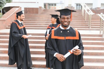 Young African American Teen Graduating