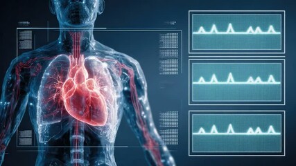 Anatomy of the Heart: Intricate and informative, this image showcases the human heart in stunning detail. The photo offers a look at the complex anatomical features of the cardiovascular system.