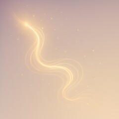Energiefluss in goldenen Lichtlinien auf Farbverlauf – spiritueller Hintergrund