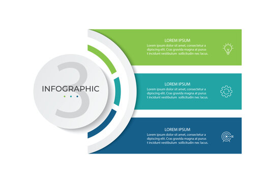 Vector infographic design template with 3 options or steps