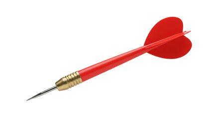 Red Dart Arrow Aiming Target Sport Isolated Transparent Background