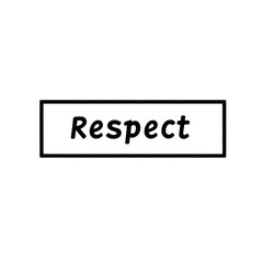 Respect Word Art Illustration Isolated On Transparent Background PNG