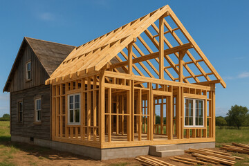 Traditional Timber-Frame House Extension with Eco-Friendly Design