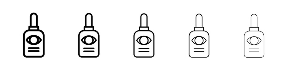 EYE DROP icon simple illustration logo art