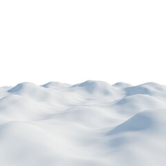 Obraz premium Seamless Snow Hill 3D Abstract Background Texture of Winter Landscape