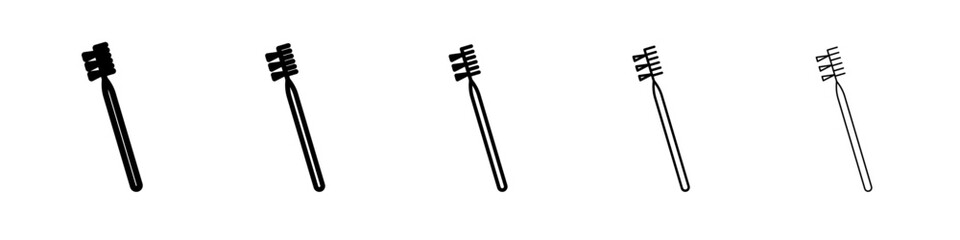 Eyebrow brush icon simple illustration logo art