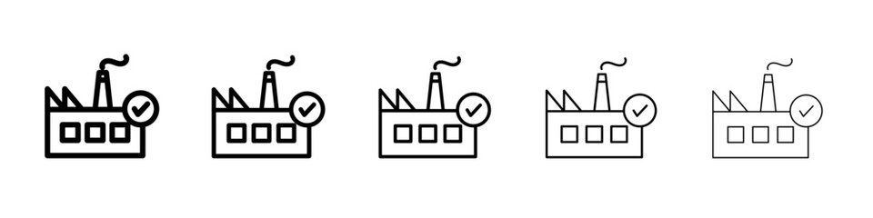 Factory deal icon simple illustration logo art