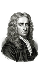 Sir Isaac Newton Portrait Science Genius Physicist Transparent Image