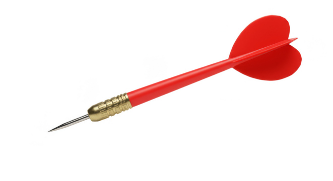 Red Dart PNG Image Accurate Target Bullseye Sport Game Arrow