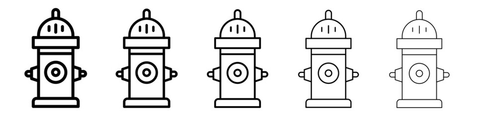 Fire hydrant icon simple illustration logo art