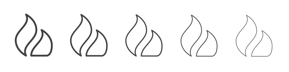 Fire icon simple illustration logo art