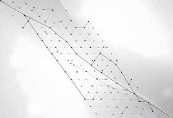 クールグレーの抽象的な三角形メッシュ背景