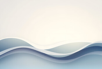 抽象的な波模様のレイヤード構造背景