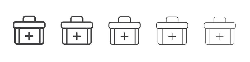 First aid kit icon simple illustration logo art
