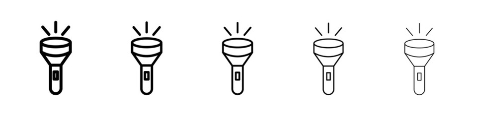 Flashlight icon simple illustration logo art